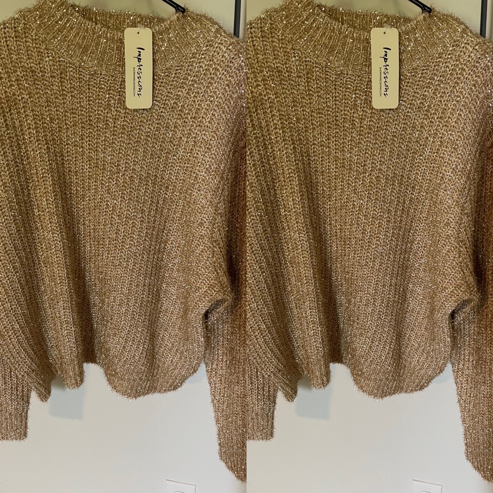 Gorgeous Gold Sweater! Tags still on it!